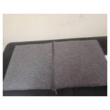43\"x21\" Solid Woven Outdoor Chair Cushion Charcoal - Threshold