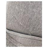 43\"x21\" Solid Woven Outdoor Chair Cushion Charcoal - Threshold