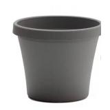Terra Charcoal Plastic Planter