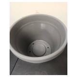 Terra Charcoal Plastic Planter