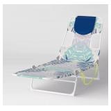 Outdoor Portable Folding Beach Lounger Chair - Sun Squad - Retail: $45