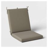 43\"x21\" Solid Woven Outdoor Chair Cushion Dark Taupe - Threshold - Retail: $40