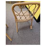 Vintage Style Rattan Dining Chairs - 1 chair  - Retail: $125