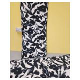 PACK Of 2 ,18.25\"x42\" Floral Adirondack Outdoor Chair Cushion Jet Black - Room Essentials