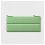 Pack Of 2 ,17\"x37\" Solid Outdoor Bench Seat Cushion Sage Green - Room Essentials