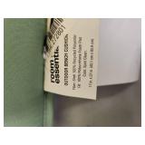 Pack Of 2 ,17\"x37\" Solid Outdoor Bench Seat Cushion Sage Green - Room Essentials