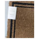 Vintage Coir Doormat with Ballet Dancer Design
