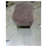 Corallina Upholstered Wooden Ottoman Natural Wood/Dark Brown - Thresholdâ¢ designed with Studio McGee Assembly Required - Retail: $110