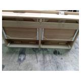 Modern Light Wood Wall-Mounted Shelf Unit - Retail: $179
