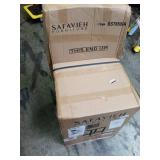 Tojo Cane Counter Stool with Cushion Natural & White - Retail: $300