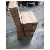 Tojo Cane Counter Stool with Cushion Natural & White - Retail: $300