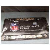 NFL New Orleans Saints License Plate Frame Set