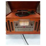 Retro Style Record Player Entertainment System