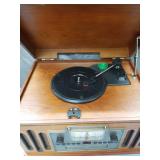 Retro Style Record Player Entertainment System