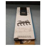 Kibaga Black Metal Towel Rack Holder