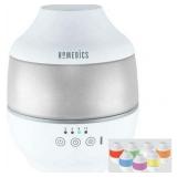HoMedics  Total Comfort Cool Mist Ultrasonic Humidifier with Essential Oil Tray and Color Changing Illumination  UHE-CM18-WMT Sealed