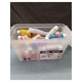 Art Bin Storage Container with Craft Paint Collection