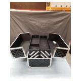 Professional Aluminum Makeup Case with Diamond Pattern