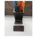 Colorful Kitchen Knife Set with Stand