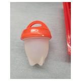 Egglettes Red Silicone Egg Cooker Set