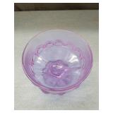 Purple Glass Thumbprint Dessert Cups
