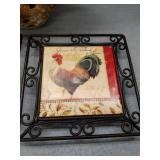 French Country Rooster Kitchen Decor Set