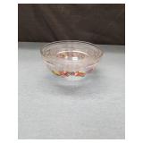 Retro Glass Fruit Pattern Dessert Bowls Set