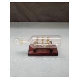 USS Constitution Ship in Bottle with Stand