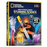 NATIONAL GEOGRAPHIC Stunning Chemistry Set - Mega Science Kit with 45 Easy Experiments, Make a Volcano, Launch a Rocket, Create Fizzy Reactions, & More, STEM Toy (Amazon Exclusive) (B08KFND2Y1)
