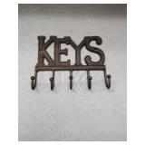Cast Iron KEYS Wall Hook