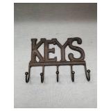 Cast Iron KEYS Wall Hook