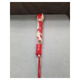 Red and White Candy Cane Pattern Umbrella