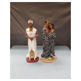 African American Figurine Set in Traditional Attire