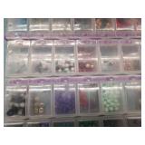 Mixed Craft Bead Collection in Storage Cases