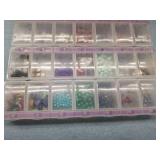 Mixed Craft Bead Collection in Storage Cases
