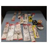 Large Fishing Hook Collection - Eagle Claw and Mixed Brands