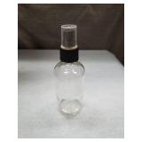 (15) Clear Glass Spray Bottle with Black Cap