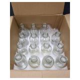 (15) Clear Glass Spray Bottle with Black Cap