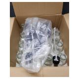 (15) Clear Glass Spray Bottle with Black Cap
