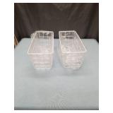 Clear Acrylic Grid Storage Baskets