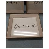 Calligraphy Wellness Word Art Set