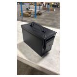 GUGULUZA Metal Ammo Can 30/50 Cal, Lockable Bullet Storage Case, Waterproof & Airtight Containers Box with Flip Top for Long-Term Storage Shotgun, Rifles, Pistols Ammunition - Retail: $0