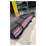 Reversible Outdoor/Indoor Plastic Rug Plastic Straw Rug - Retail: $0