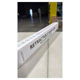 Retractable Baby Gate, Momcozy Extra Wide Mesh Baby Gates for Stairs, 41\" Tall, Extends to 71\" Wide, Black, Pet Dog Gate for Doorways, Stairs, Hallways, Indoor/Outdoor - Retail: $0