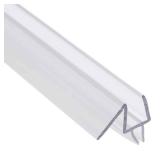 2 pack Frameless Shower Door Bottom Seal for 3/8 in. Thick 2Glass Doors â Stop Shower Leaks and Create a Water Barrier  36 in.  Clear Vinyl (Single Pack)