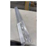 2 pack Frameless Shower Door Bottom Seal for 3/8 in. Thick 2Glass Doors â Stop Shower Leaks and Create a Water Barrier  36 in.  Clear Vinyl (Single Pack)