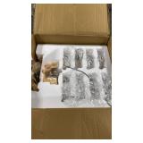 Modern LED Ceiling Light with 8 Lights, Gold Acrylic Dimmable Close to Ceiling Lighting Fixture with Remote Control, 3000k-6500k Semi Flush Mount Ceiling Light for Living Room Dining Room Bedroom - Re