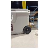 Coleman Classic Series Insulated Portable Rolling Cooler with Wheels, Leak-Resistant Outdoor Hard Cooler Keeps Ice up to 5 Days, 100-Quart - Retail: $0