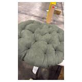 Blazing Needles,Polyester Microsuede Papasan Cushion, 1 Count (Pack of 1), Sage Green - Retail: $0