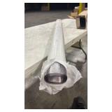 Kuyal Clear Chair Mat, Hard Floor Use, 54in wide (could not get length) Transparent Office Home Floor Protector mat Chairmats (72\" X 108\" Rectangle) - Retail: $0